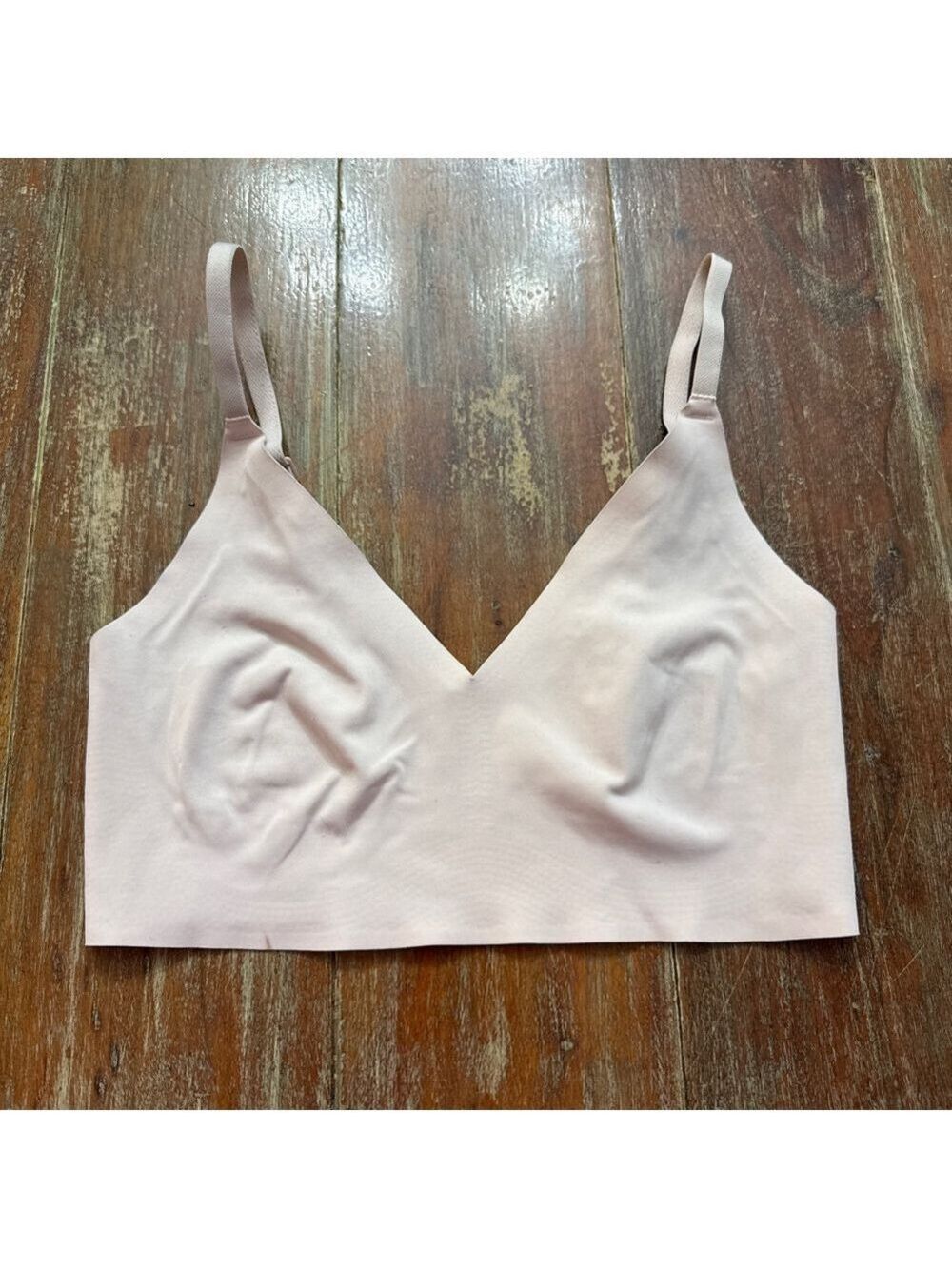 True and Co True Body Triangle Bralette Small Blush
